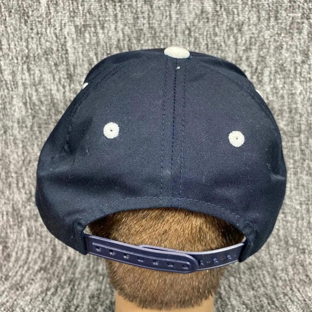 VTG Duke Blue Devils Hat Mens OSFA Navy Blue Snapback Cap Captivating Headgear